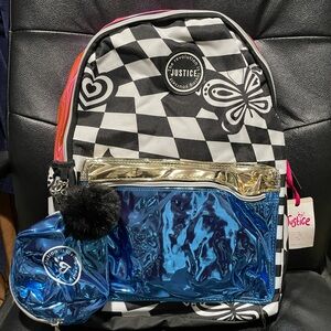 Girls 17" Backpack with Pouch 2-Piece Set